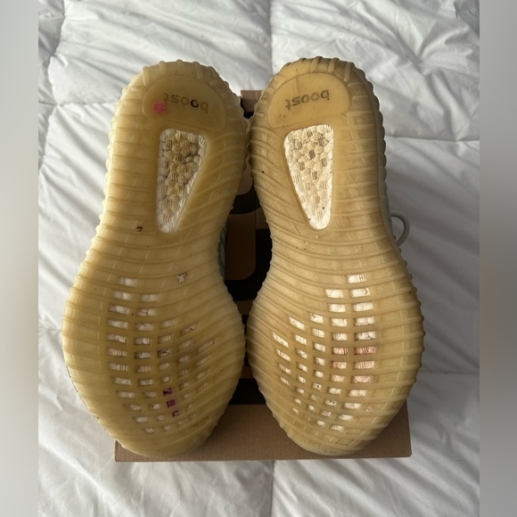 Yeezy Women's Sneakers - Light Blue and White Size 8 Mens Very Airy Lightweight - Picture 5 of 6